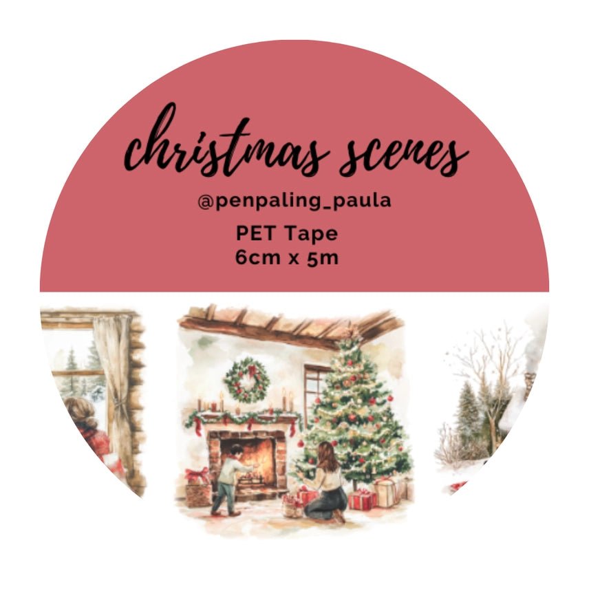 Pre cut Pet Tape - Penpaling Paula - Christmas Scenes - 1 - Penpaling Paula - Tidformera