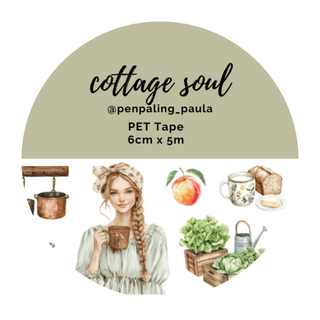 Pre cut Pet Tape - Penpaling Paula - Cottage Soul - 1 - Penpaling Paula - Tidformera