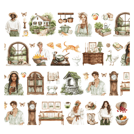 Pre cut Pet Tape - Penpaling Paula - Cottage Soul - 2 - Penpaling Paula - Tidformera
