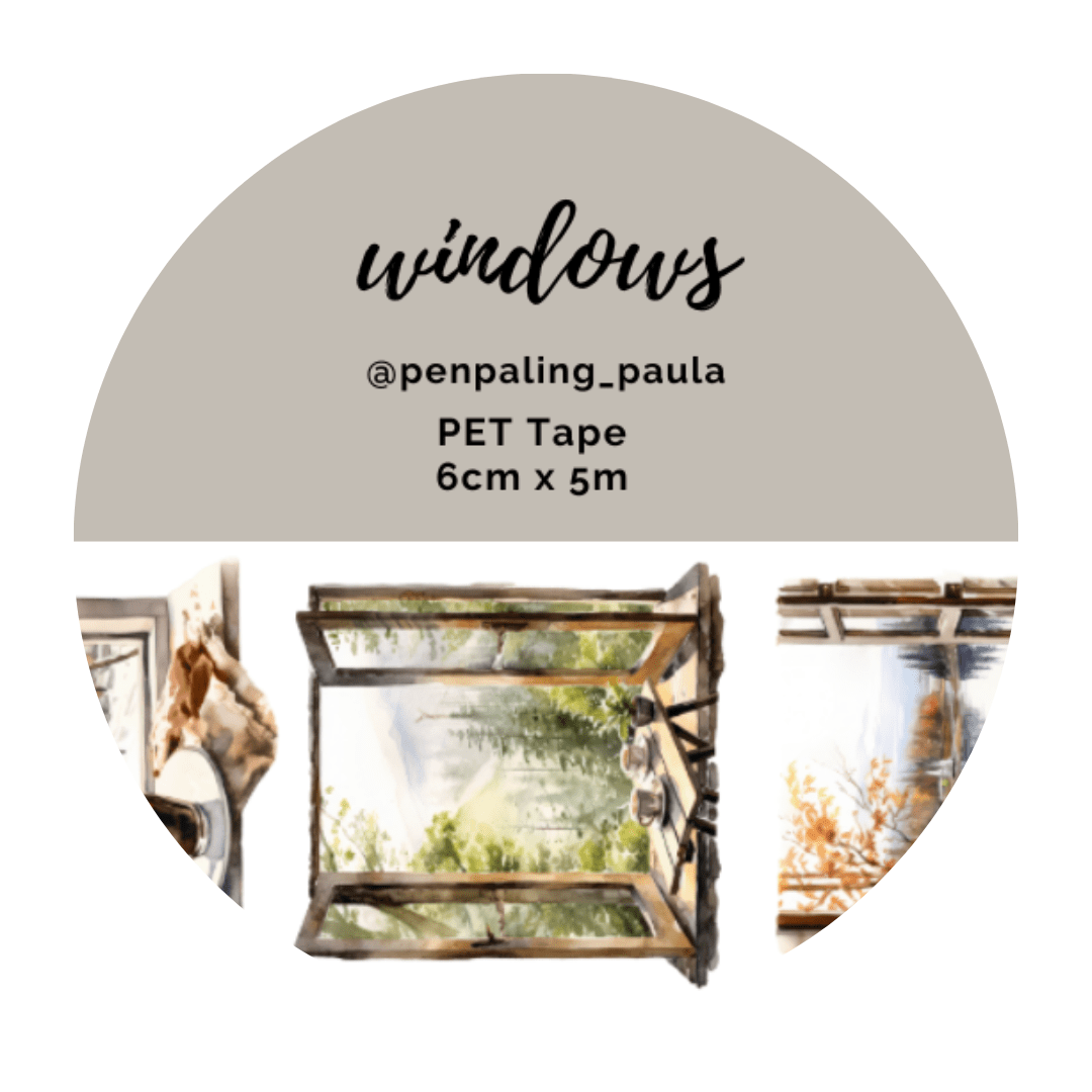 Pre cut Pet Tape - Penpaling Paula - Windows - 1 - Penpaling Paula - Tidformera