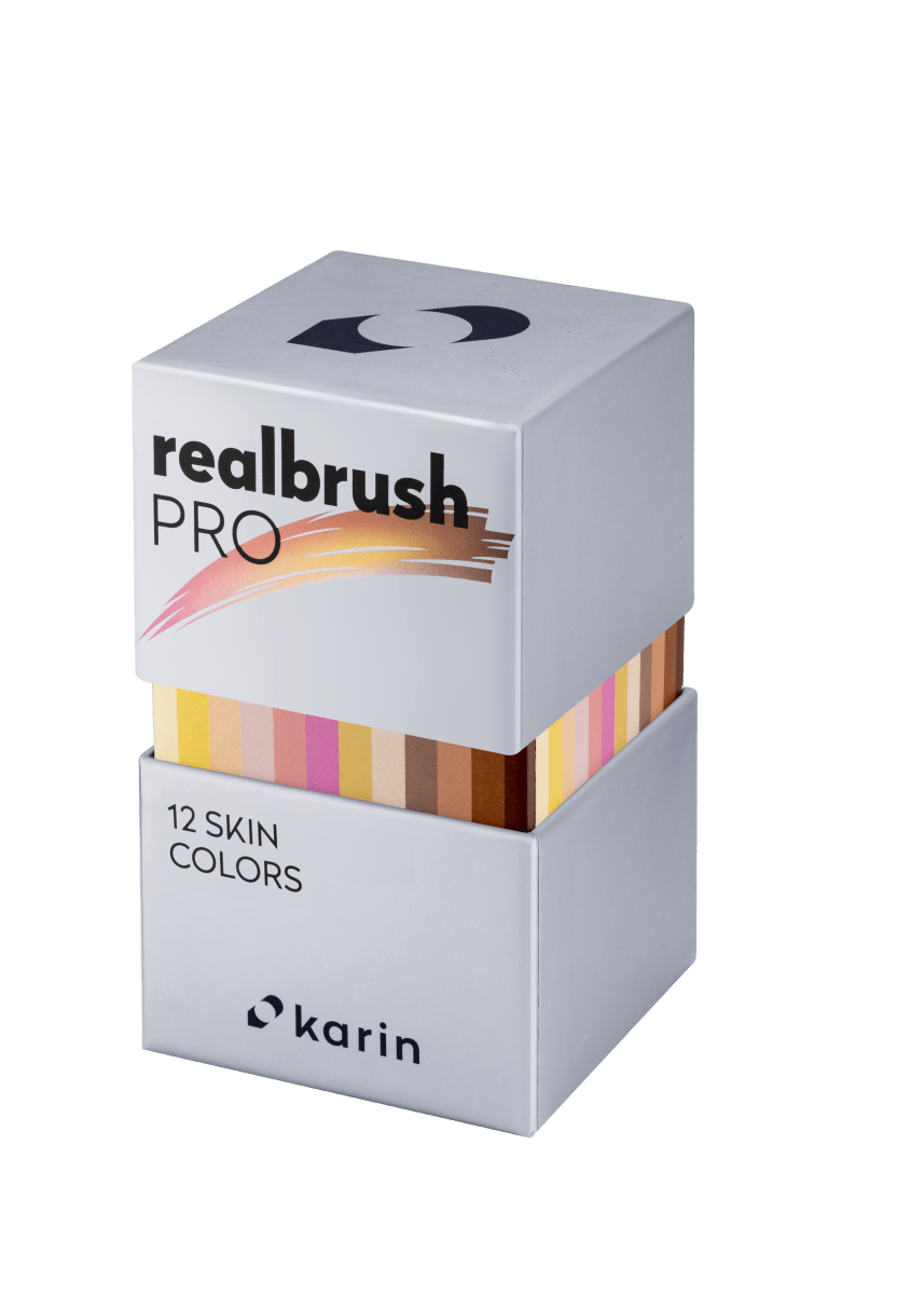 Realbrush PRO 12 - pack - Skin colors - 3 - Karin - Tidformera