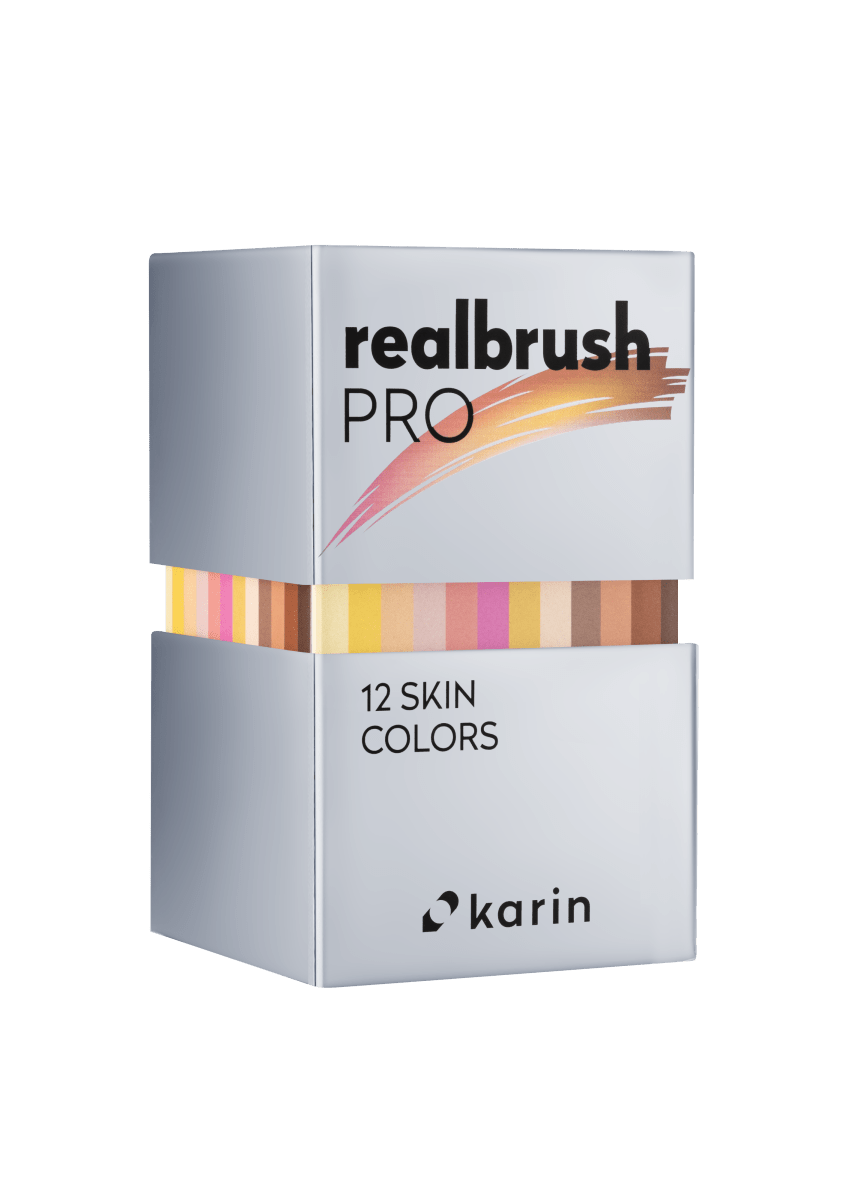 Realbrush PRO 12 - pack - Skin colors - 4 - Karin - Tidformera
