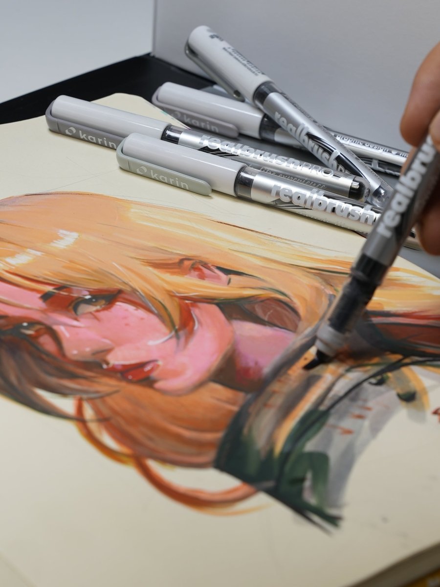 Realbrush PRO 12 - pack - Skin colors - 5 - Karin - Tidformera