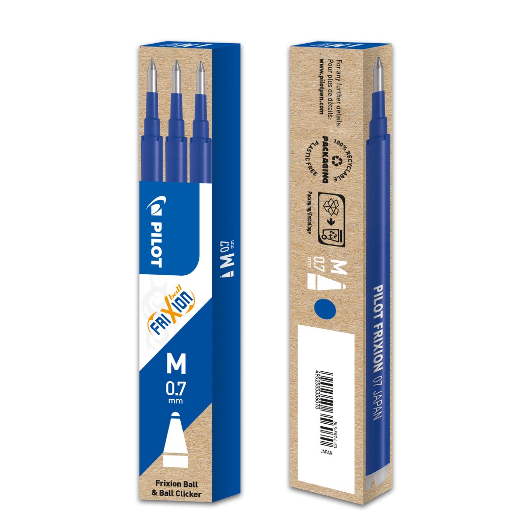 Refill FriXion Ball M 0,7 Blå 3 - pack - 3 - Pilot - Tidformera