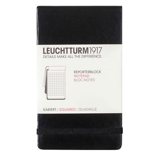 Reporterblock Lt A6 Hård pärm Rutad - Black - 1 - Leuchtturm1917 - Tidformera
