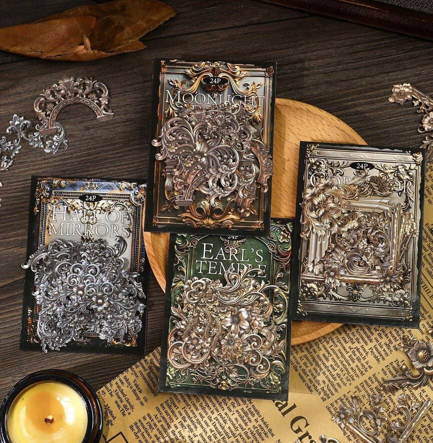 Retro Baroque Art sticker - Moonlight dome - 4 - Other - Tidformera