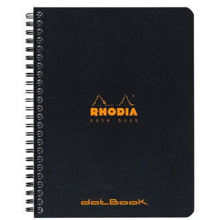 Rhodia Spiralblock A5+ Dotted Långsida Svart från Rhodia - Svart skrivblock - Tidformera