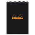 Rhodia Spiralblock A5+ Linjerat Kortsida från Rhodia - Svart skrivblock - Tidformera