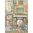 Rice Paper A4 - Art of Travelling - Farmer's Market - 1 - Stamperia - Tidformera