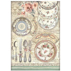 Rice Paper A4 Brocante Antiques - Plates - 1 - Stamperia - Tidformera