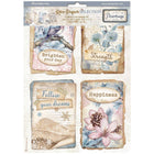 Rice Paper A4 - Dewdrops - 6 - pack - 1 - Stamperia - Tidformera