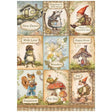 Rice Paper A4 - Hidden Grove - Cards - 1 - Stamperia - Tidformera