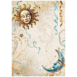 Rice Paper A4 - Masquerade - Sun And Moon från Stamperia - Tidformera