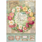 Rice Paper A4 Rose Parfum - Album de Roses - 1 - Stamperia - Tidformera