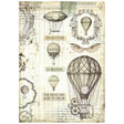 Rice Paper A4 - Voyages Fantastiques - Balloon - 1 - Stamperia - Tidformera