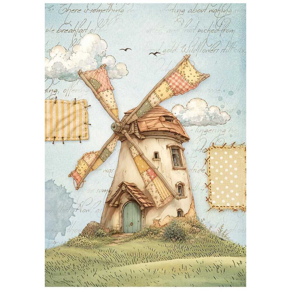 Rice Paper A6 - 8-pack - Cozy Family - 4 - Stamperia - Tidformera
