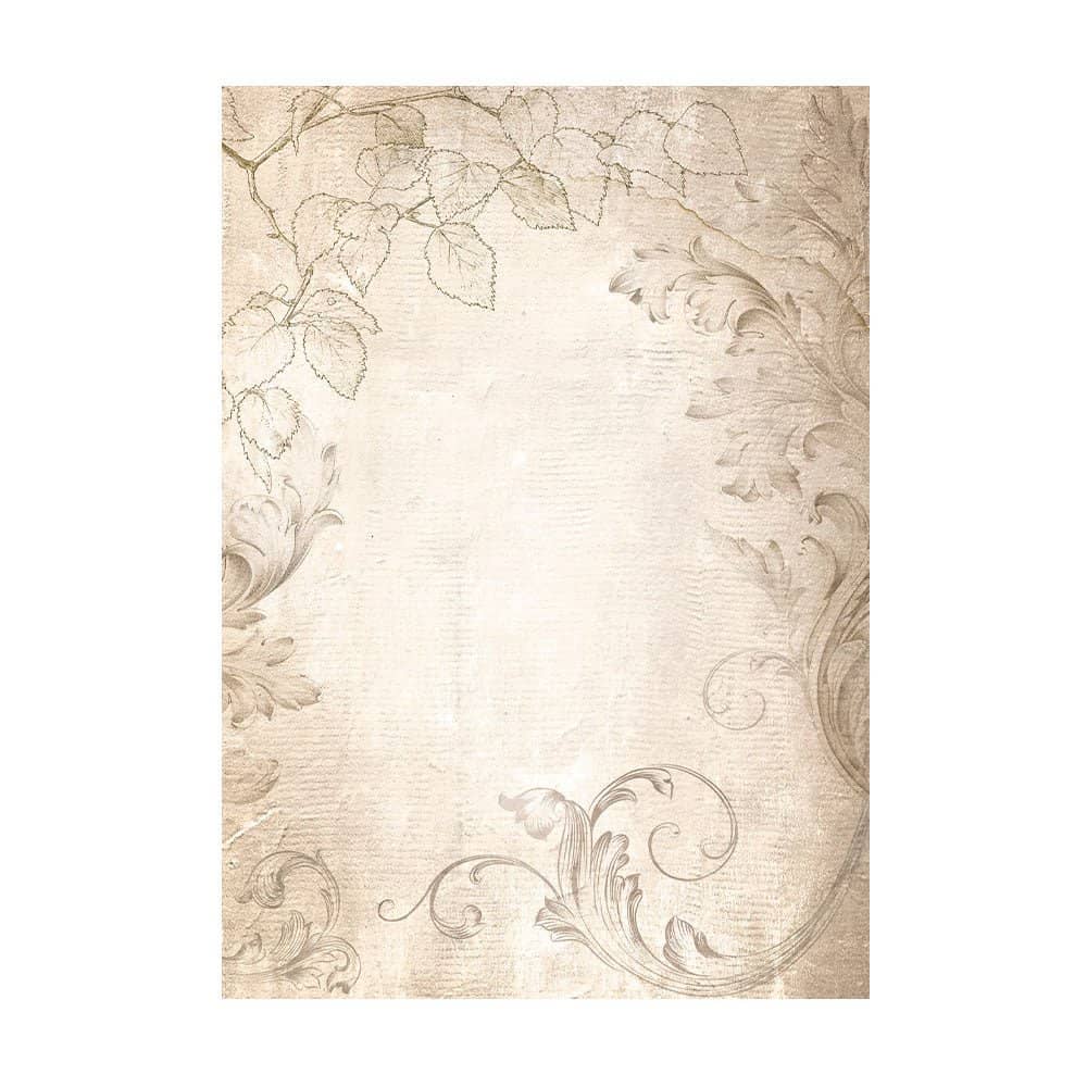 Rice Paper A6 - Golden Harmony - 8 - pack - 3 - Stamperia - Tidformera
