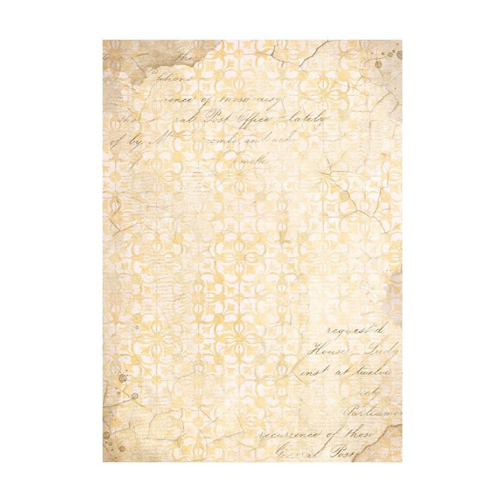 Rice Paper A6 - Golden Harmony - 8 - pack - 7 - Stamperia - Tidformera