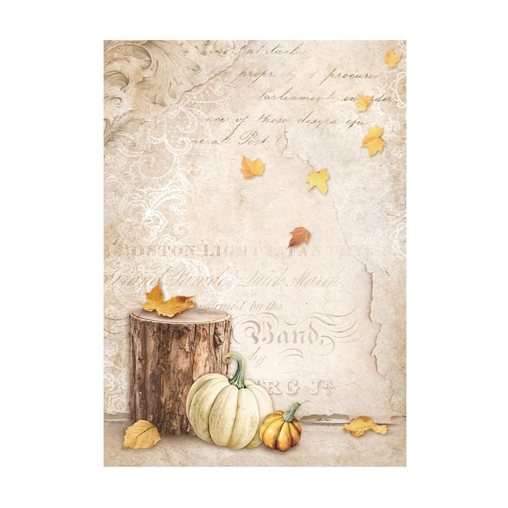 Rice Paper A6 - Golden Harmony - 8 - pack - 8 - Stamperia - Tidformera