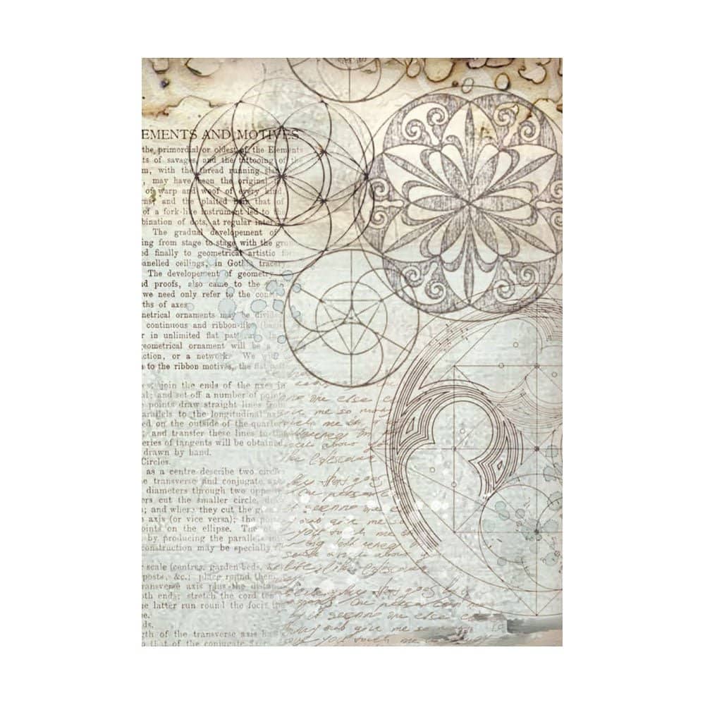 Rice Paper A6 - Silent Sea - 8 - pack - 4 - Stamperia - Tidformera