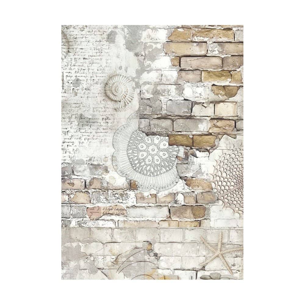 Rice Paper A6 - Silent Sea - 8 - pack - 3 - Stamperia - Tidformera