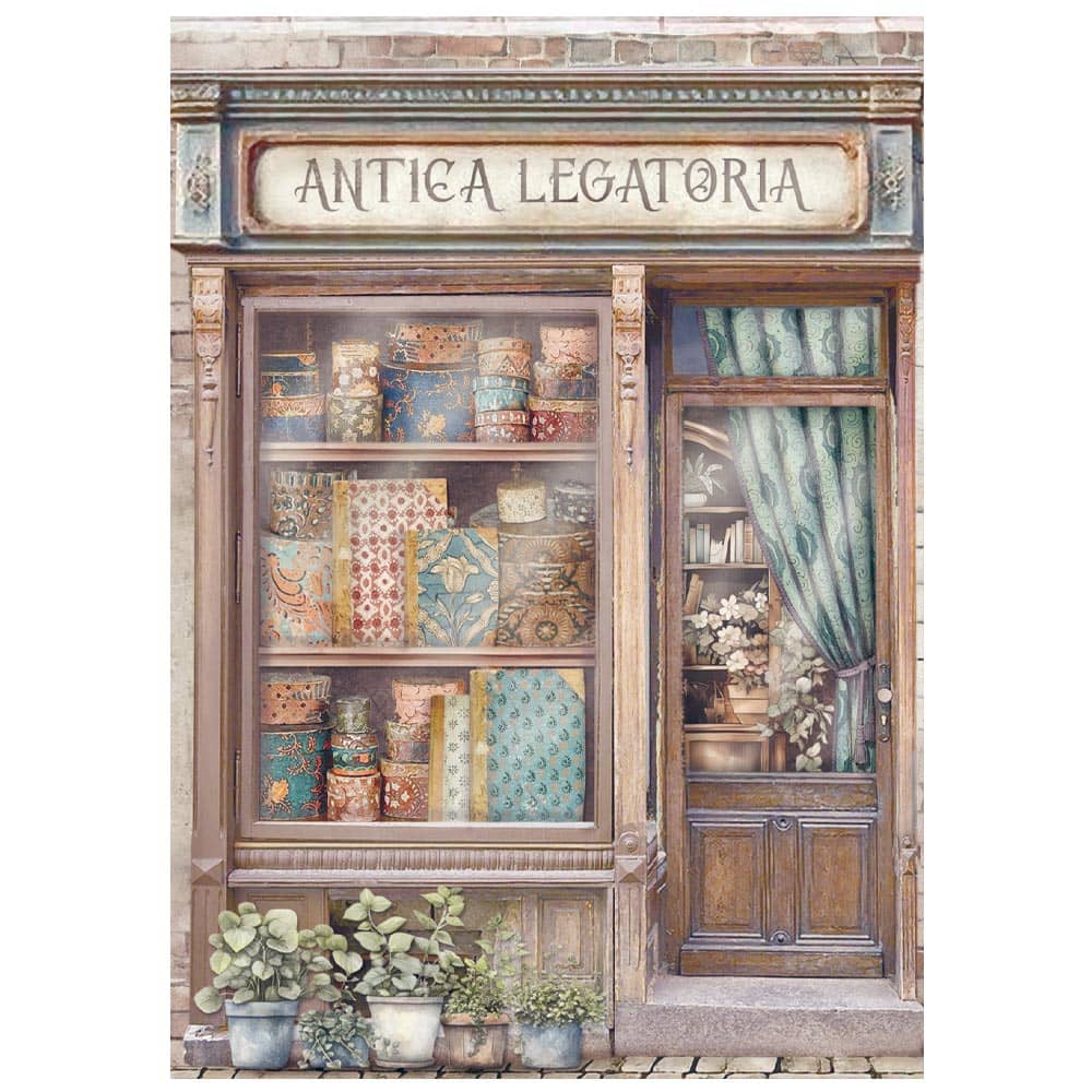 Rice Paper A6 - Venice City of Art - 8 - pack - 2 - Stamperia - Tidformera