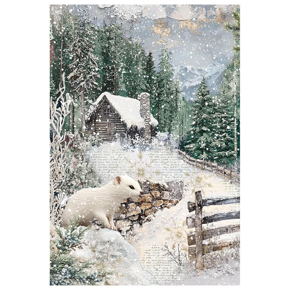 Rice Paper Art set - A4 - 4 - pack - Forest Tales - 2 - Ciao Bella - Tidformera