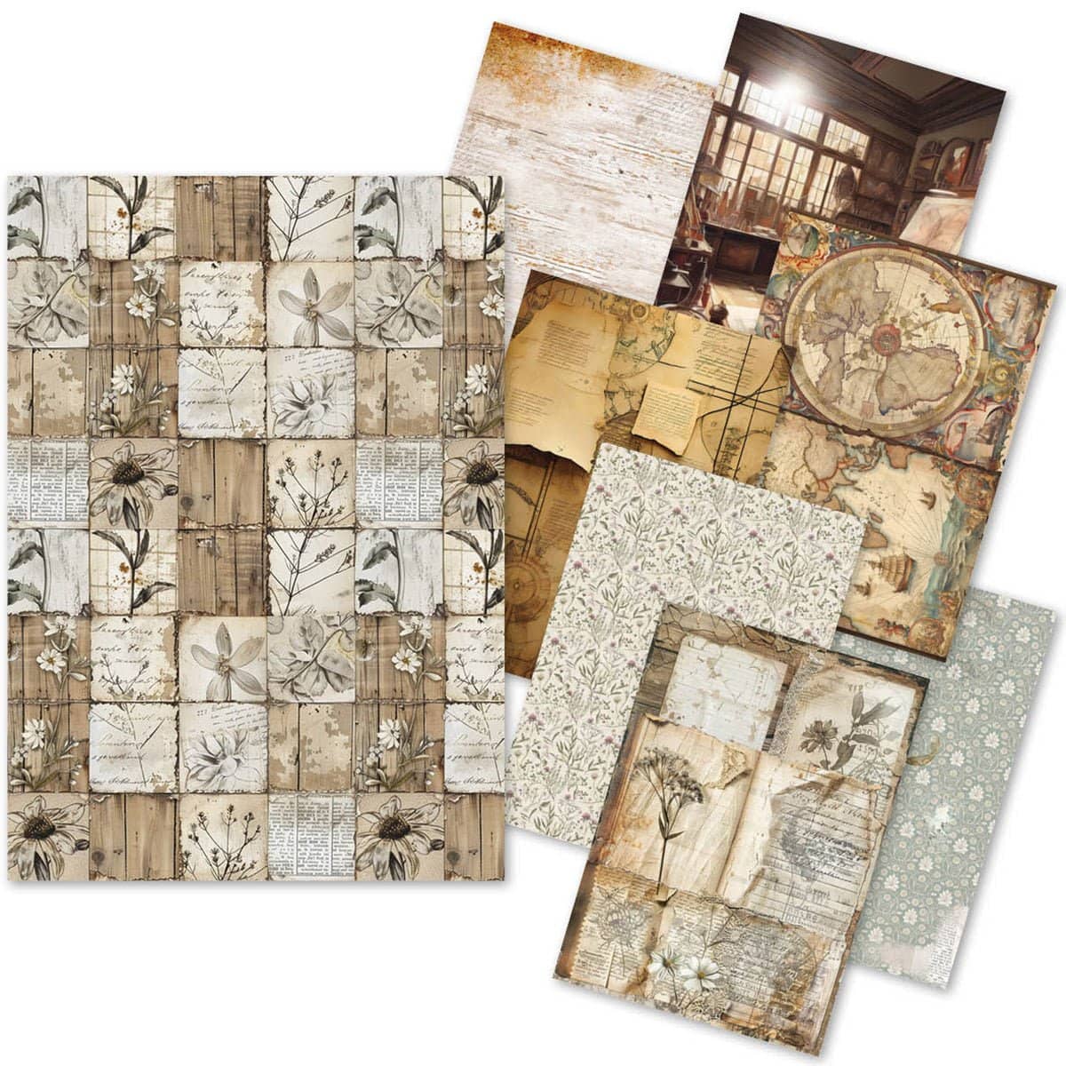 Rice Paper Art set - A5 - 8 - pack - Codex - 1 - Ciao Bella - Tidformera