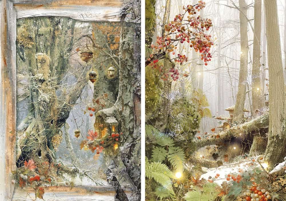 Rice Paper Art set - A5 - 8 - pack - Fairy Whispers - 3 - Ciao Bella - Tidformera