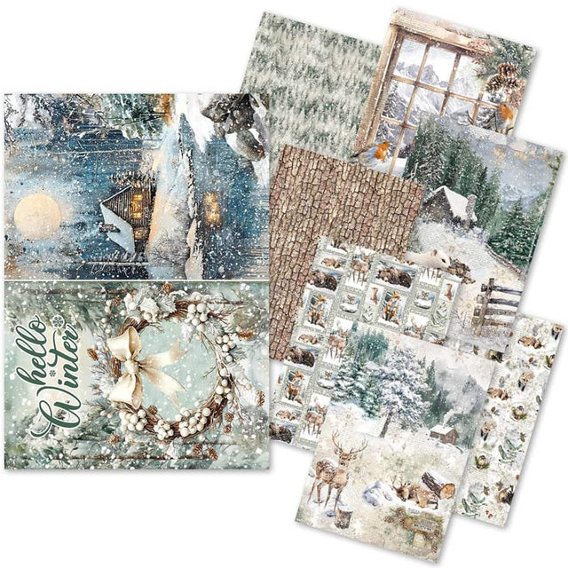 Rice Paper Art set - A5 - 8 - pack - Forest Tales - 1 - Ciao Bella - Tidformera