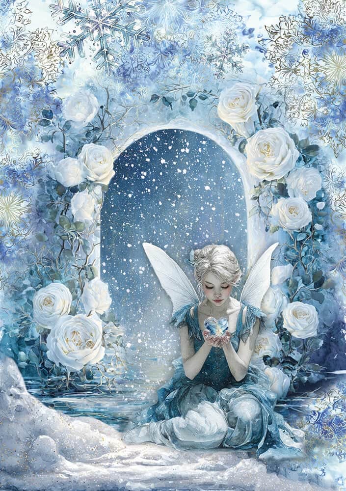 Rice Paper Art set - A5 - 8 - pack - Frozen land - 2 - Ciao Bella - Tidformera