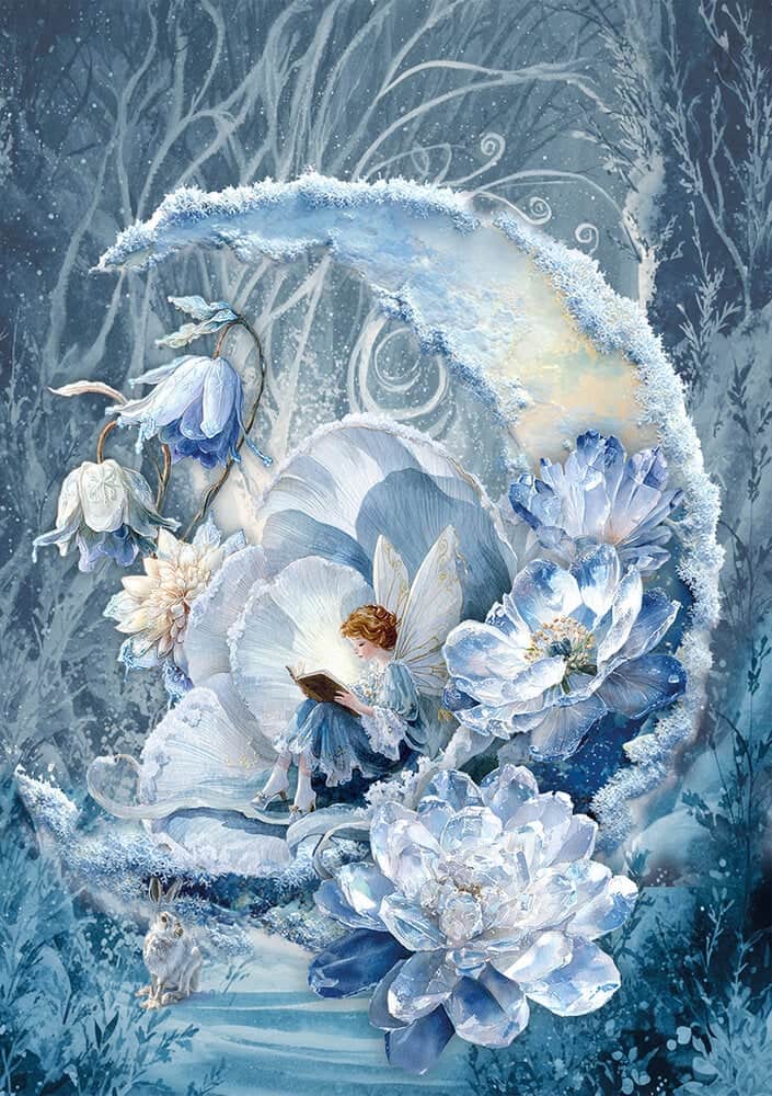 Rice Paper Art set - A5 - 8 - pack - Frozen land - 9 - Ciao Bella - Tidformera