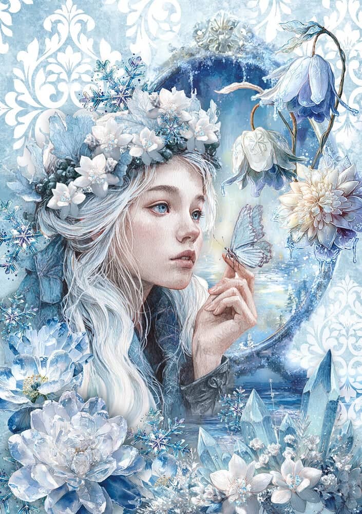 Rice Paper Art set - A5 - 8 - pack - Frozen land - 3 - Ciao Bella - Tidformera