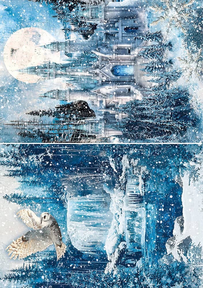 Rice Paper Art set - A5 - 8 - pack - Frozen land - 5 - Ciao Bella - Tidformera