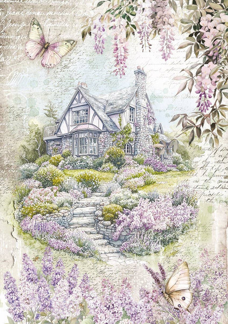 Rice Paper Art set - A5 - 8 - pack - Secret Garden - 2 - Ciao Bella - Tidformera
