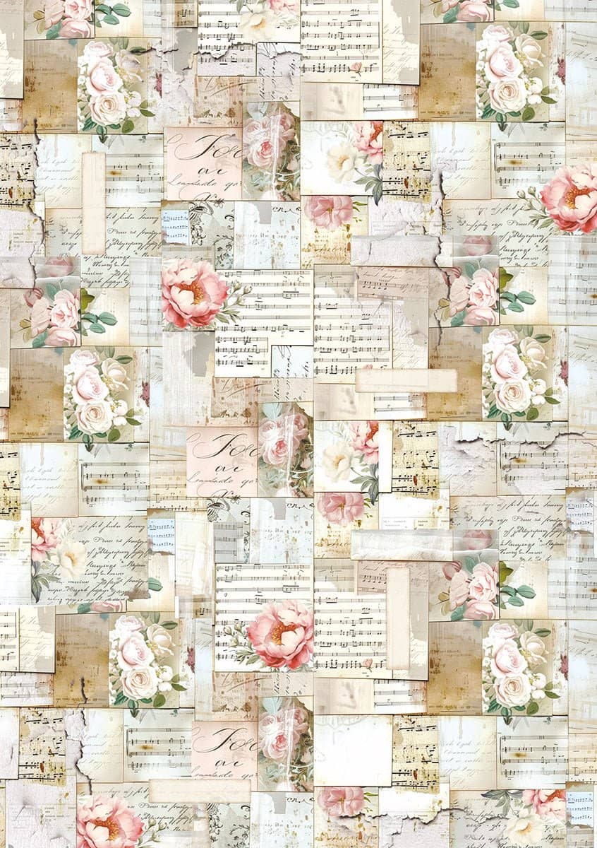 Rice Paper Art set - A5 - 8 - pack - Secret Garden - 5 - Ciao Bella - Tidformera