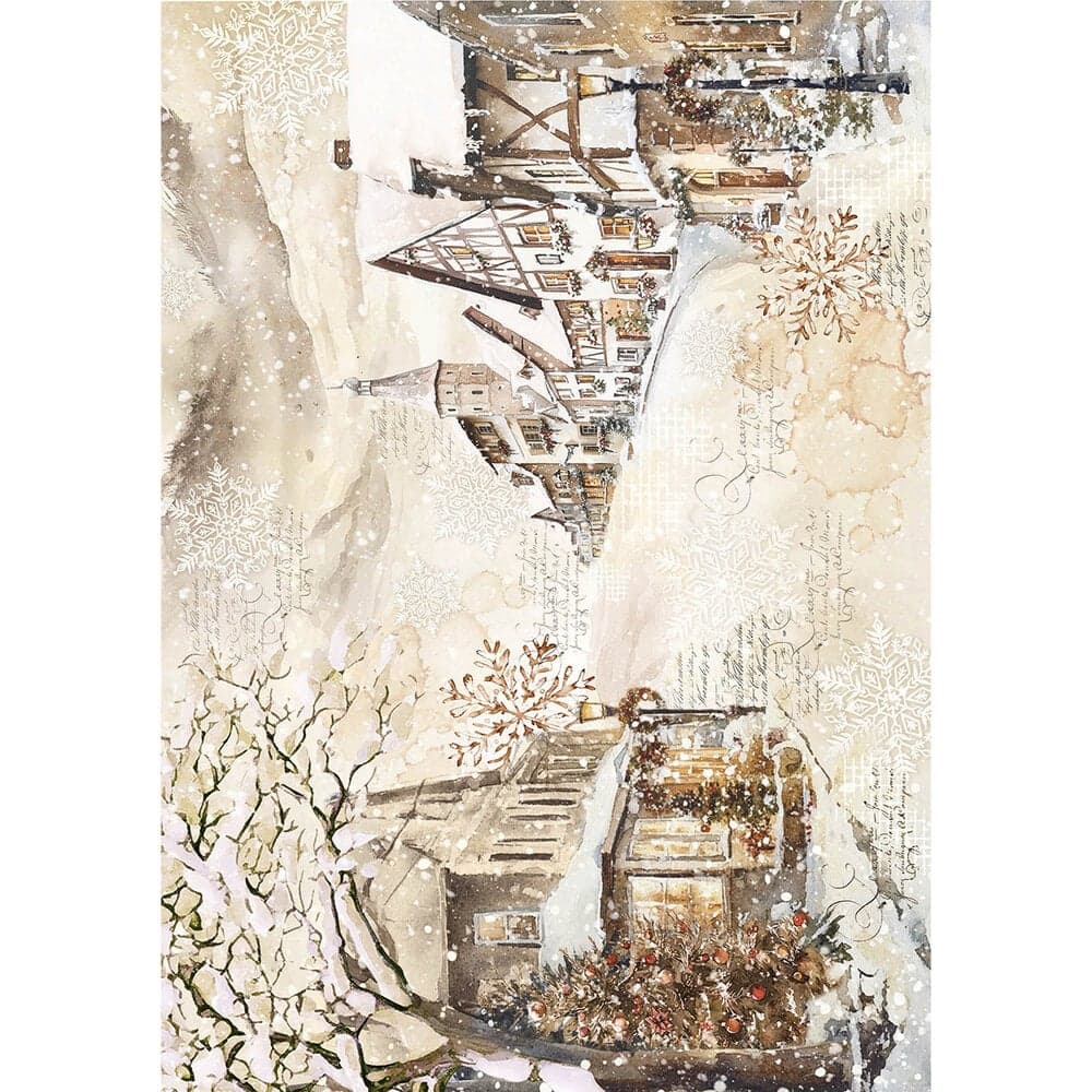 Rice Paper Art set - A5 - 8 - pack - Winter Season - 7 - Ciao Bella - Tidformera