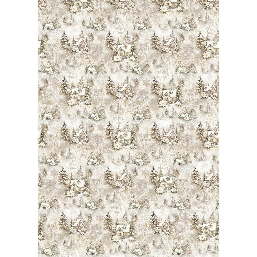 Rice Paper Art set - A5 - 8 - pack - Winter Season - 6 - Ciao Bella - Tidformera