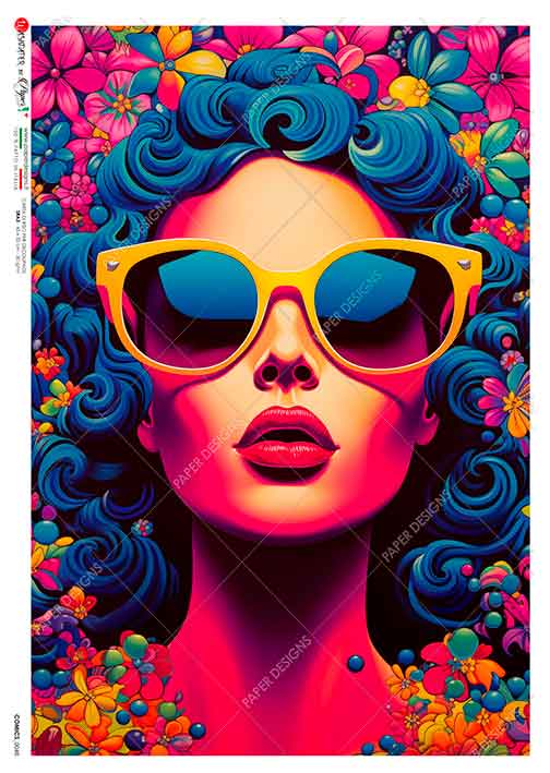 Rice Paper Decoupage - A5 - Comics 0048 - 1 - Paper Designs - Tidformera