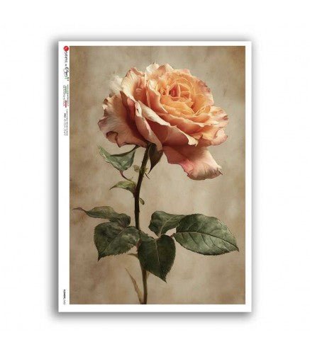 Rice Paper Decoupage - A5 - FLOWERS 0452 - 1 - Paper Designs - Tidformera