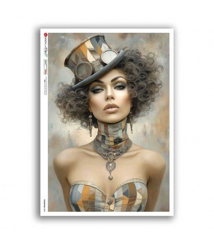 Rice Paper Decoupage - A5 - STEAMPUNK 0009 - 1 - Paper Designs - Tidformera