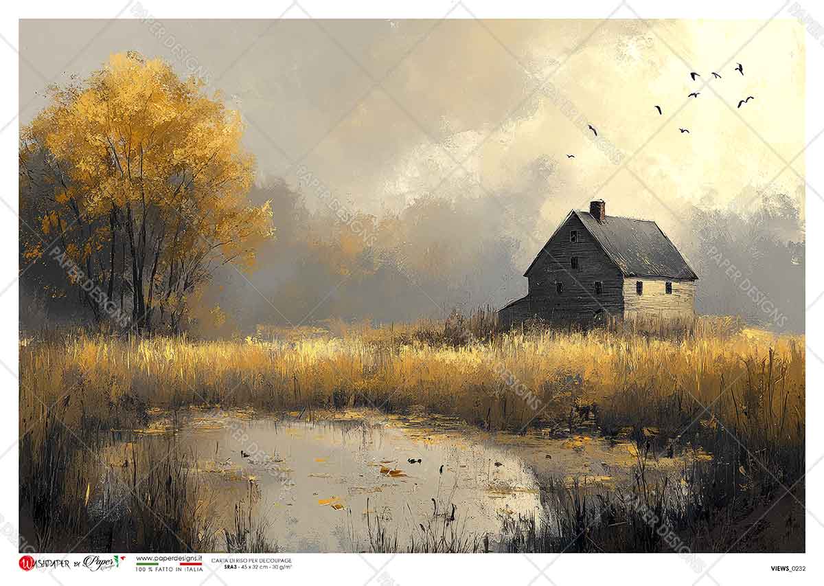 Rice Paper Decoupage - A5 - Views 0232 - 1 - Paper Designs - Tidformera