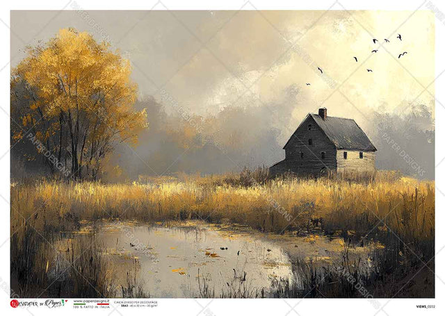 Rice Paper Decoupage - A5 - Views 0232 - 1 - Paper Designs - Tidformera