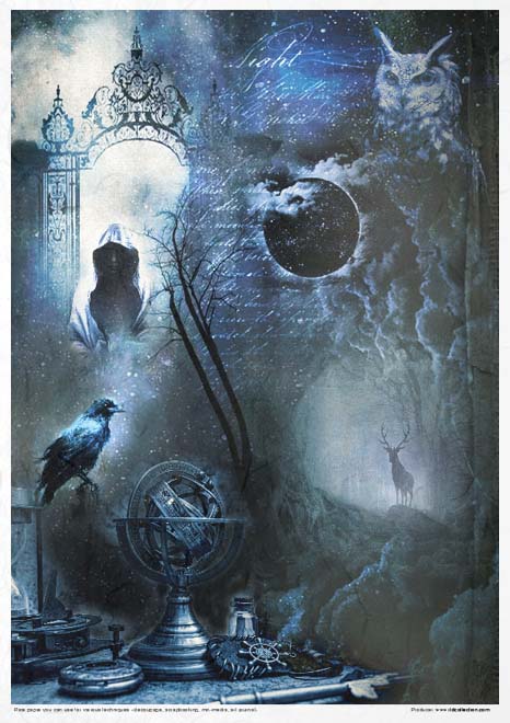 Rice paper set - A4 - An Undiscovered Magical World - 13 - ITD Collection - Tidformera