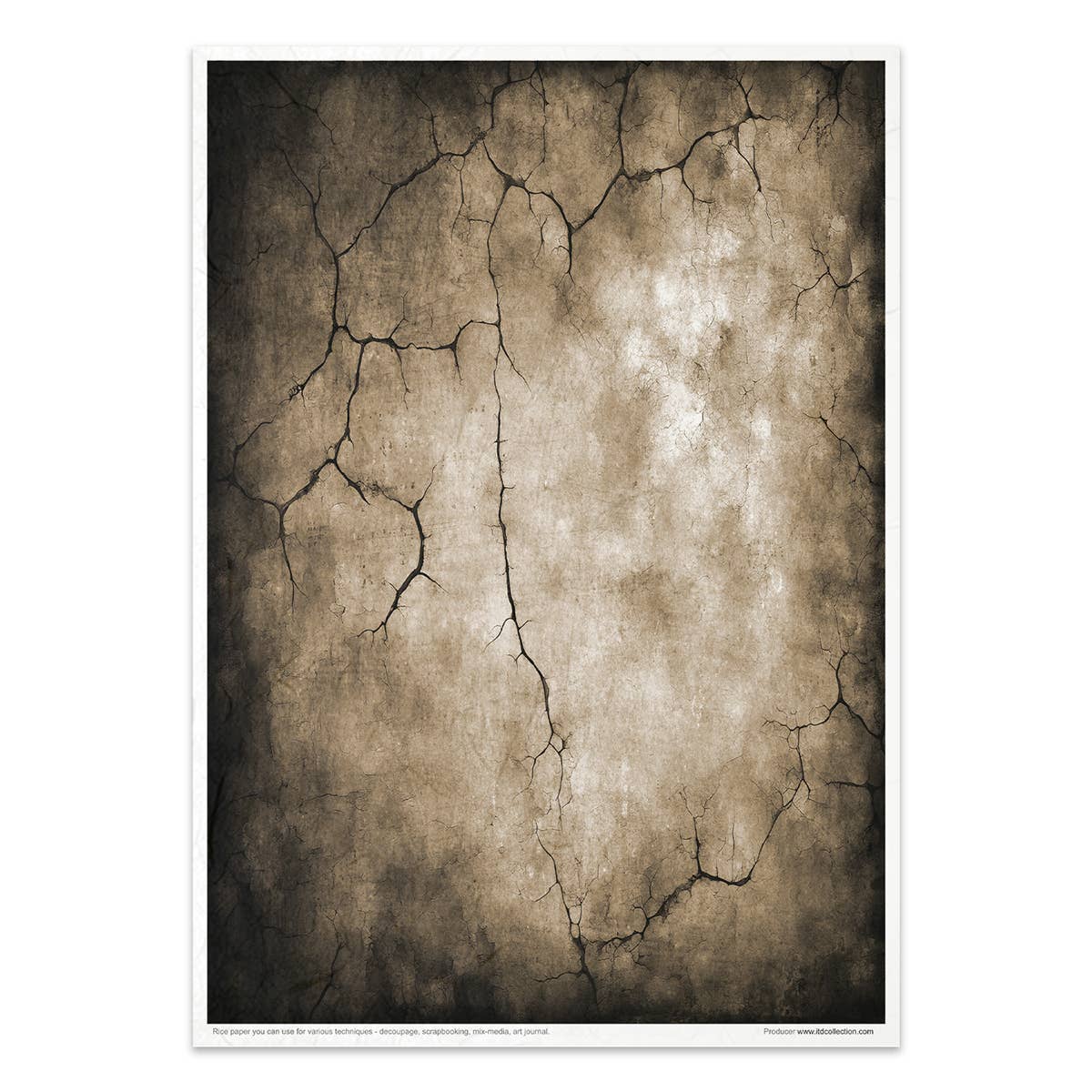 Rice paper set - A4 - Black & color - 9 - ITD Collection - Tidformera