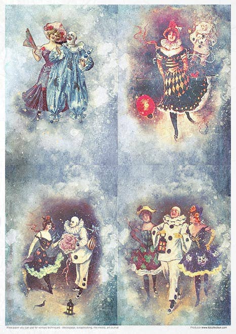 Rice paper set - A4 - Carnival - 11 - ITD Collection - Tidformera