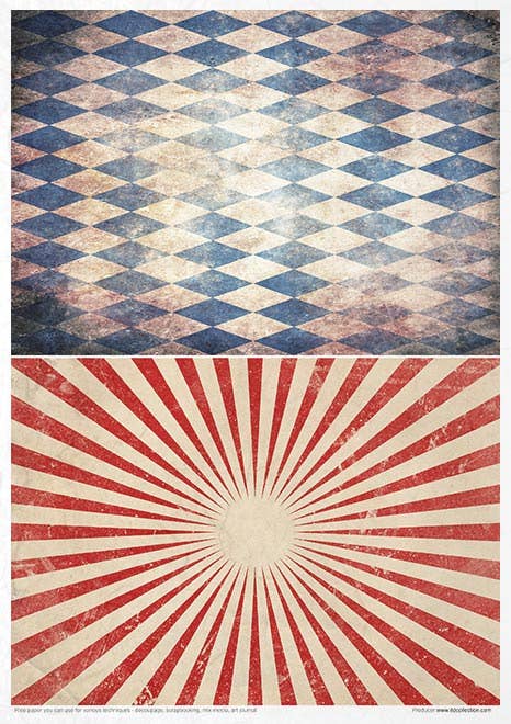 Rice paper set - A4 - Carnival - 10 - ITD Collection - Tidformera