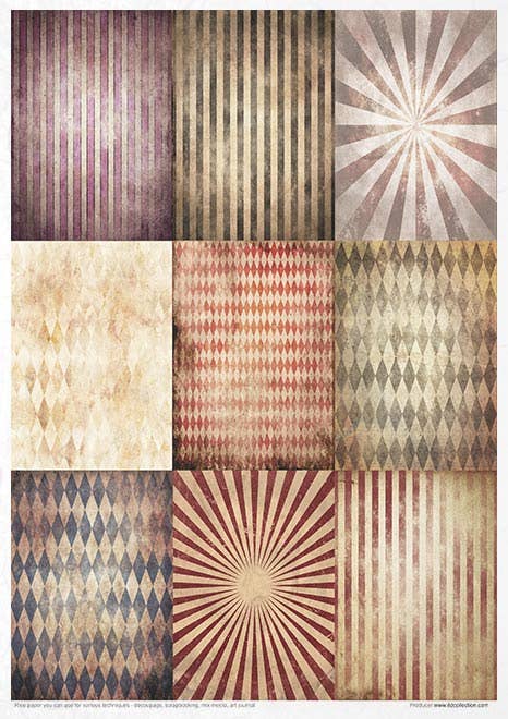 Rice paper set - A4 - Carnival - 7 - ITD Collection - Tidformera