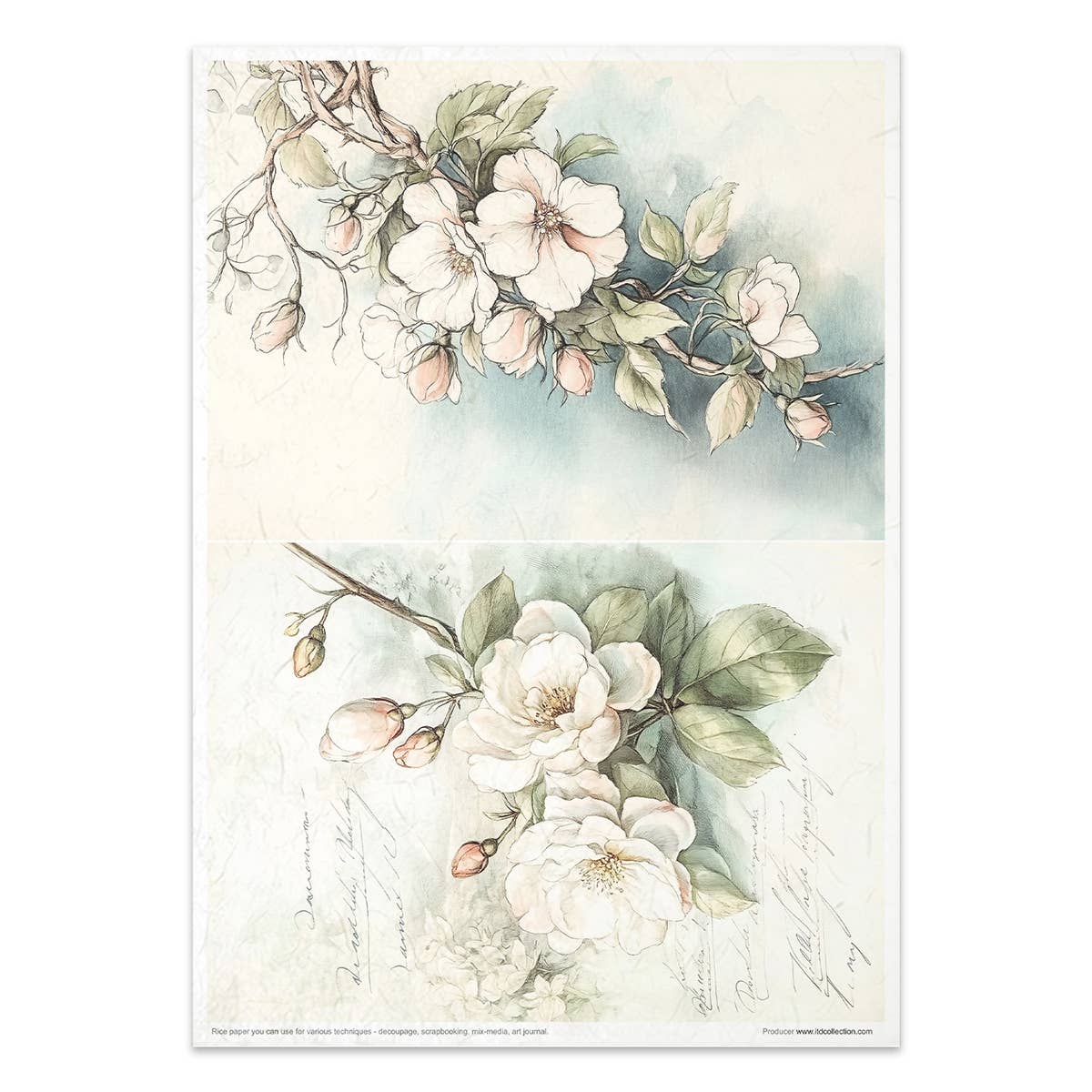 Rice paper set - A4 - Cottage in the Country - 6 - ITD Collection - Tidformera