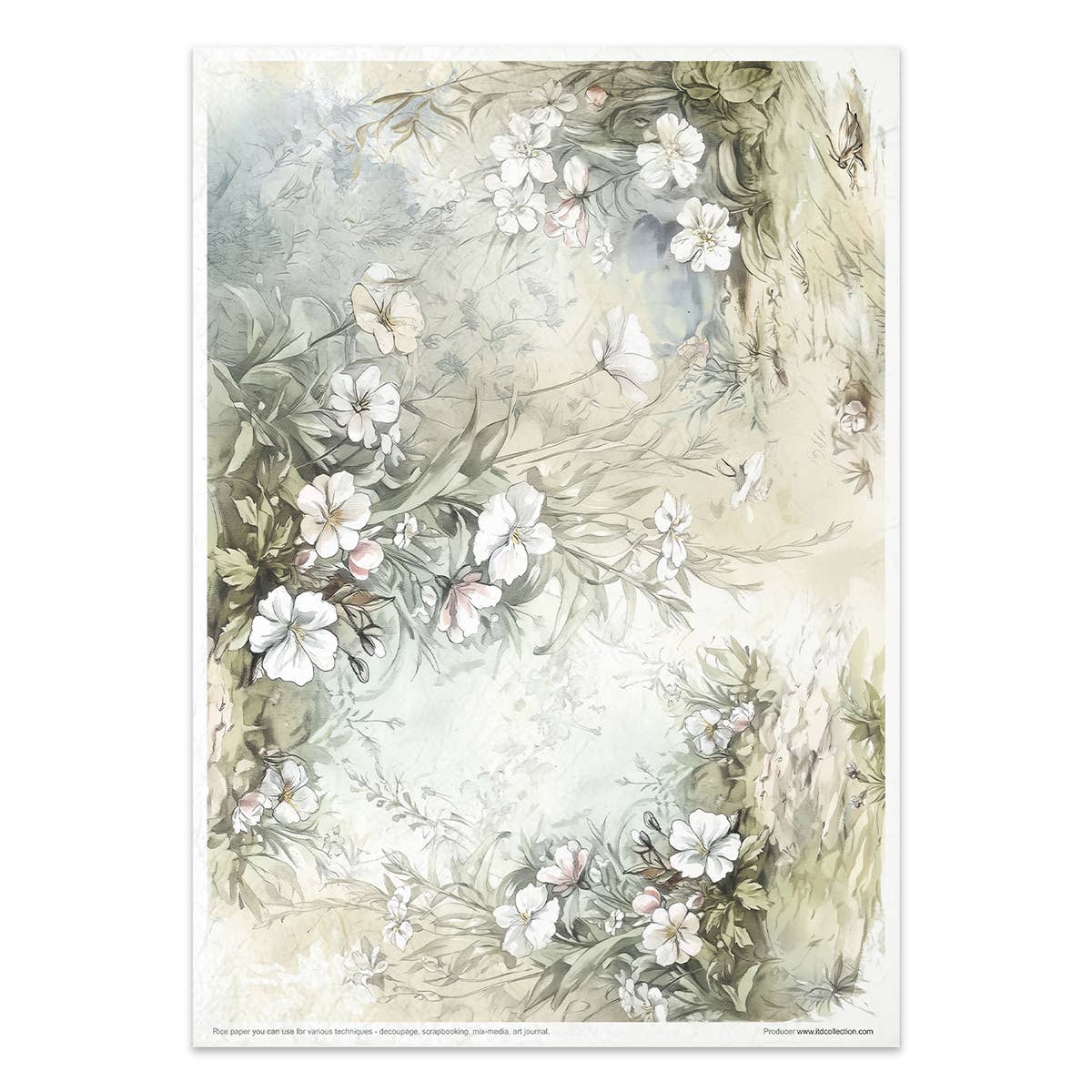 Rice paper set - A4 - Cottage in the Country - 8 - ITD Collection - Tidformera